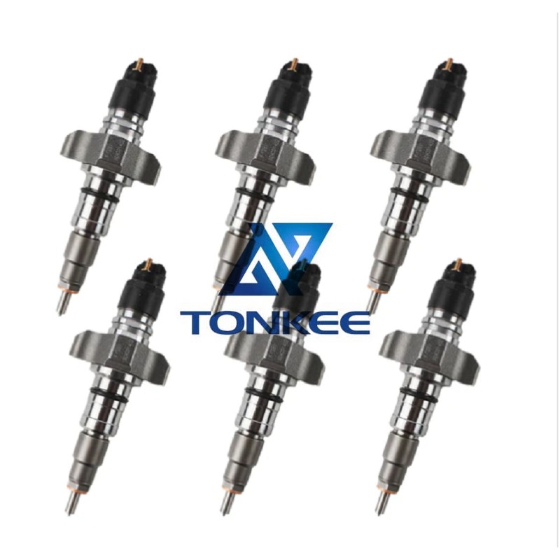  6 PCS Fuel Injector 2854608 0445120057 for, CASE New Holland IVECO Engine F4HE9687, Tractor Maxxum 115 125 140 T6030 T6050 T6080 T6090 | Tonkee®